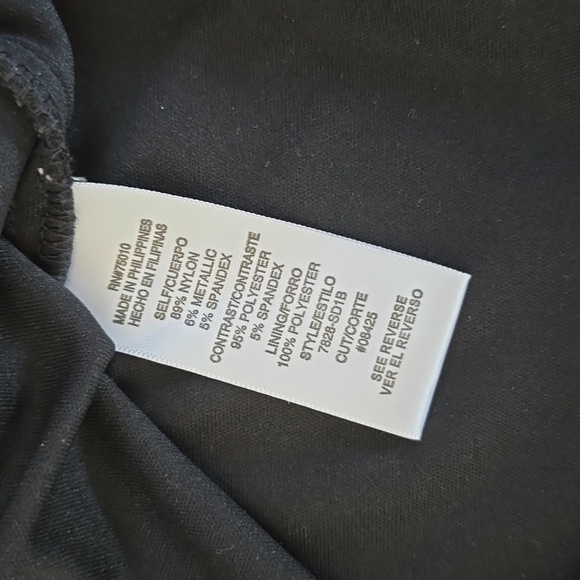 City Studio Black Halter Neck Sleeveless Back Zip Sheath Bead Accents Size 3 - Picture 8 of 11